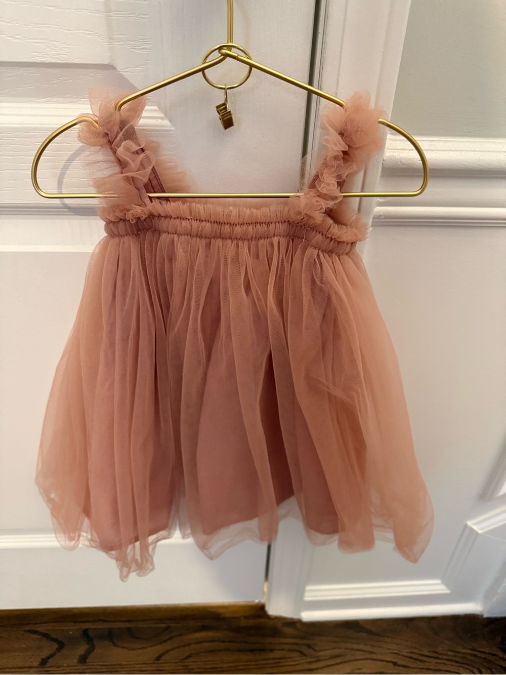 Girls' Dusty Rose Tulle Party Dress